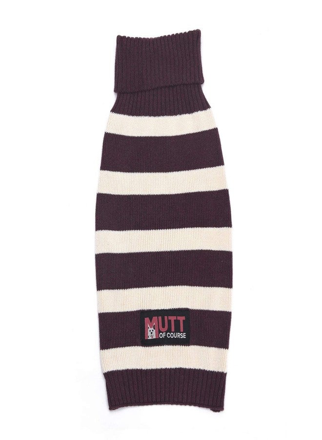 Mutt of Course كنزة صوفية بنفسجية (مقاس 3XL) من Mutt of Course Warm Regards، مناسبة للكلاب الهندية والدلماسية وغيرها من السلالات المشابهة. - Image 3